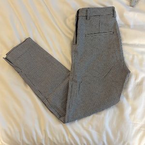 Black and white dress pants